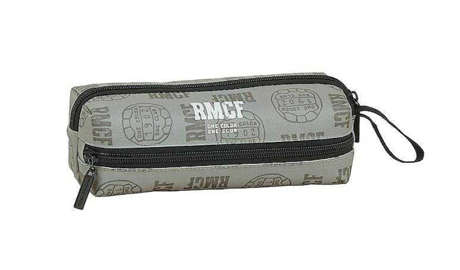 Material Escolar Safta | Estuche 3 Cremalleras Real Madrid Grey