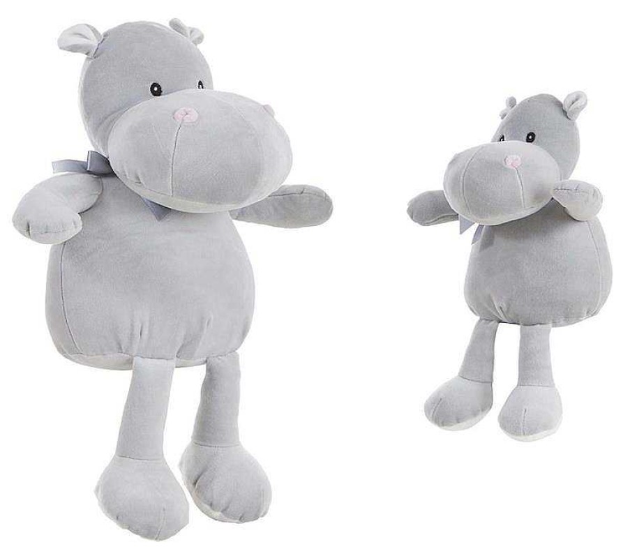 Peluches Creaciones Llopis | Hippo Extrasuave Gris 48 Cm