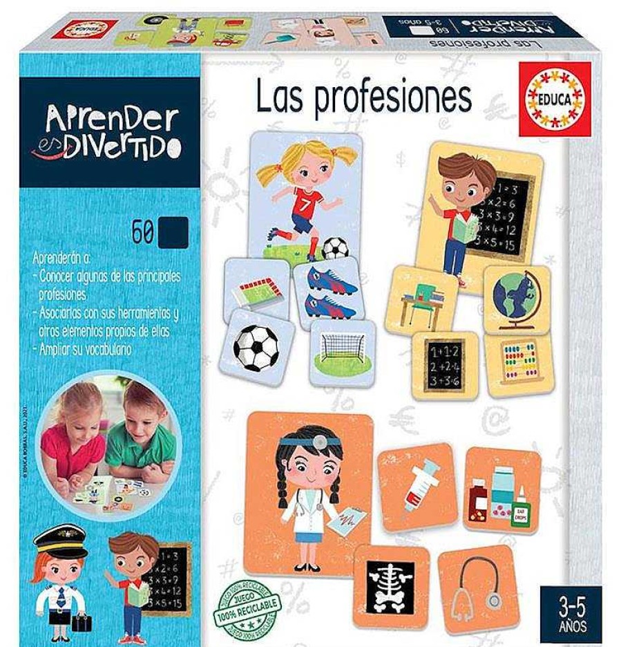 Puzzles Educa Borrás | Juego Aprender Es Divertido Profesiones