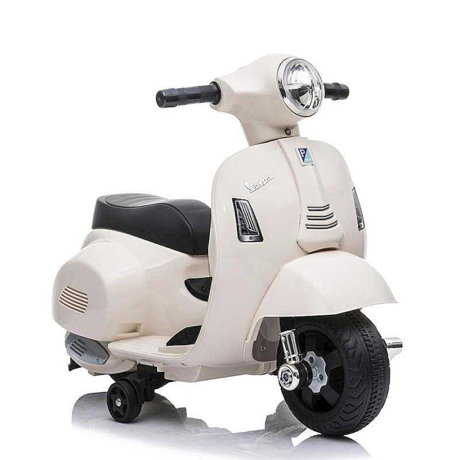 Coches El Ctricos Infantiles Ociotrends | Moto Mini Vespa Blanca Bater A