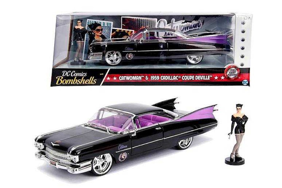 Figuras De Acci N Smoby | Catwoman Cadillac Coupe Deville 1959 1:24