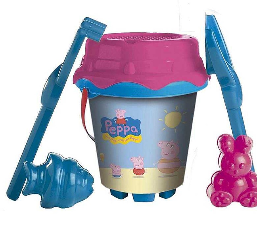 Juguetes Verano Unice | Cubo Playa Castillo Peppa Pig Con Accesorios