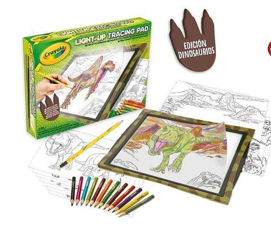 Juegos Del Hogar Crayola | Pizarra Luminosa Maxi Dinosaurios Crayola