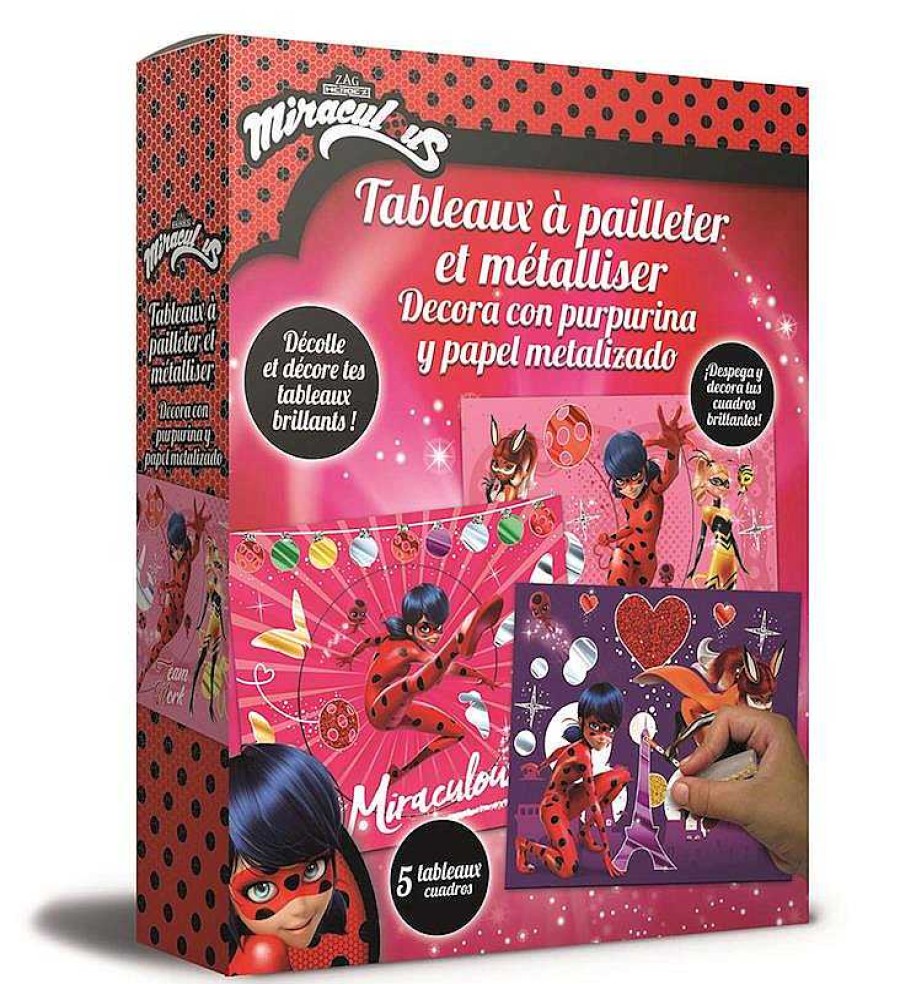 Juegos Del Hogar Educa Borrás | Decora Con Purpurina Y Papel Metalizado Ladybug