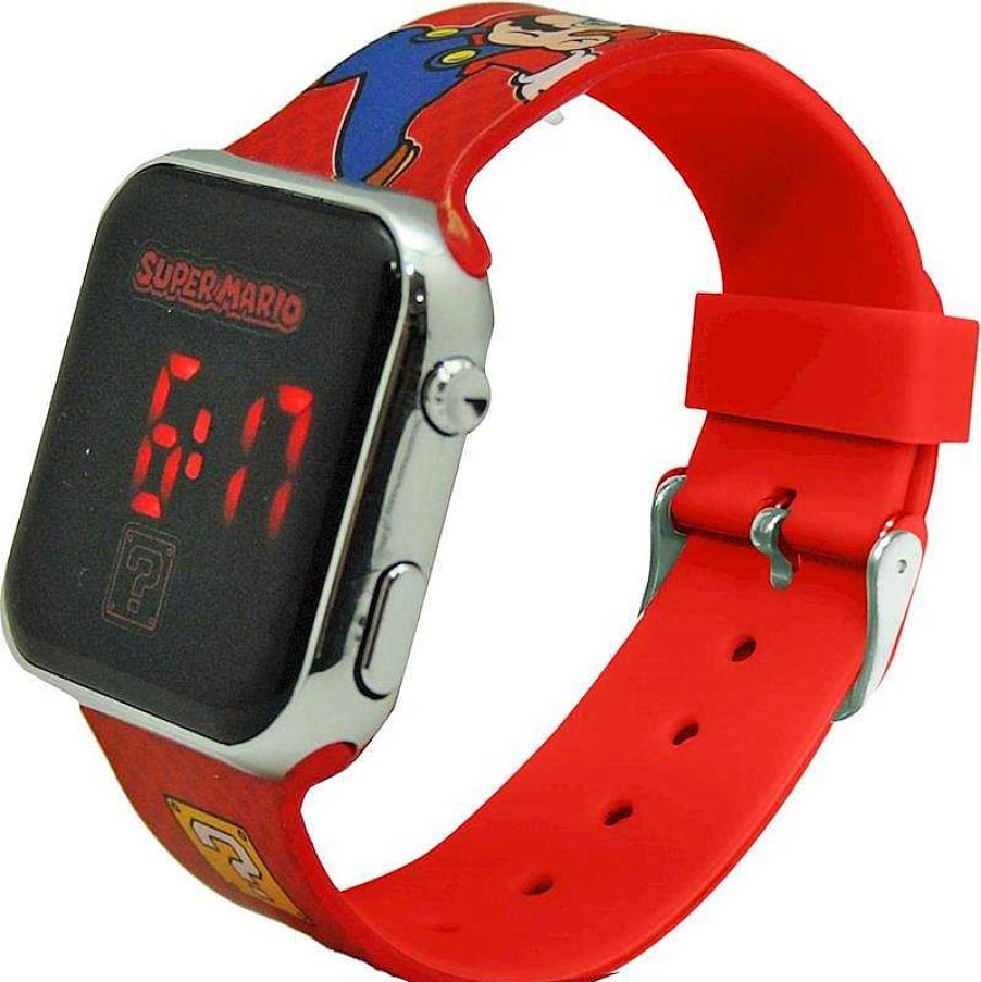 Juguetes Electr Nicos Kids Euroswan | Reloj Led Super Mario Nintendo