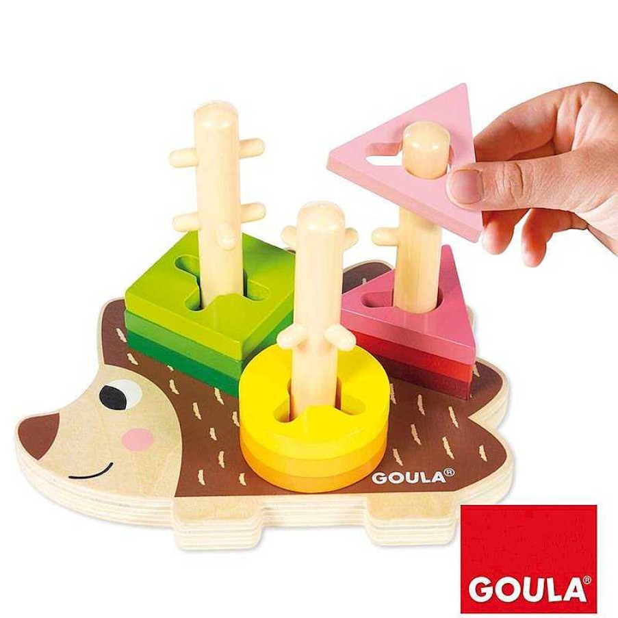 Juguetes Para Beb S Goula | Erizo Apilable De Madera Goula