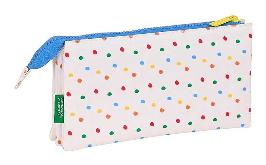 Material Escolar Safta | Estuche Triple Benetton Lunares Safta