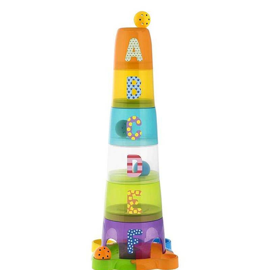 Juguetes Para Beb S Chicco | Juego Apilable Super Torre Con 6 Cubos Y 4 Bolas Chicco