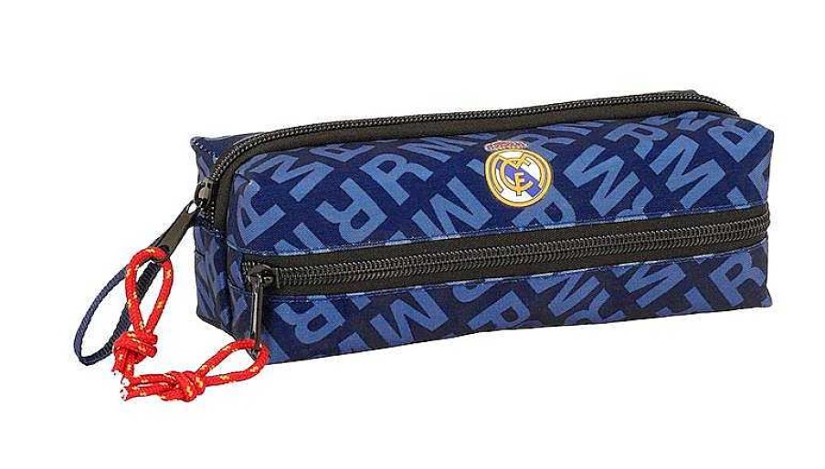 Material Escolar Safta | Estuche 3 Cremalleras Real Madrid Navy