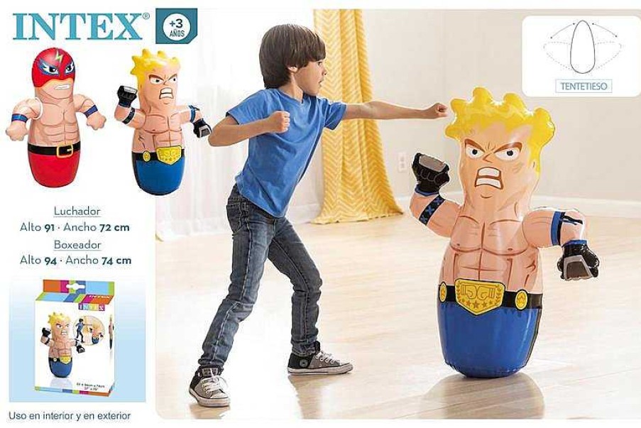 Juguetes Para Piscina Y Accesorios Intex | Figura Hinchable Tentetieso Luchador