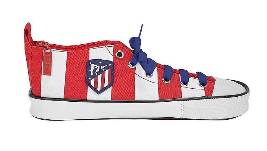 Material Escolar Safta | Estuche Zapatilla Atl Tico De Madrid Oficial