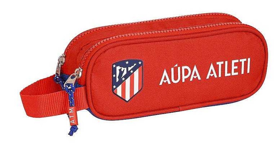 Material Escolar Safta | Estuche Atletico De Madrid Doble Safta