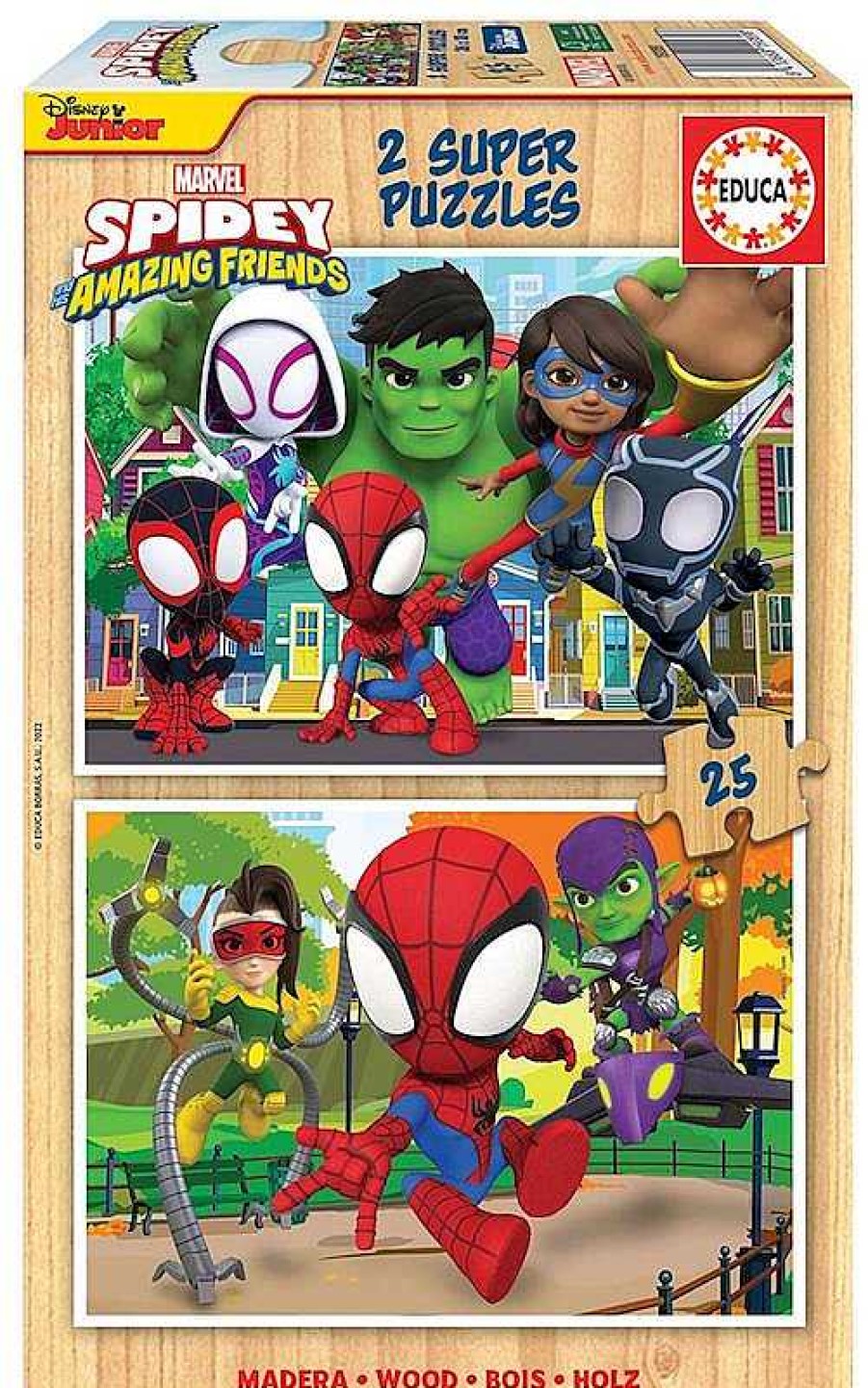 Puzzles Educa Borrás | Puzzle Spidey Amazing Friends 2X25 Piezas