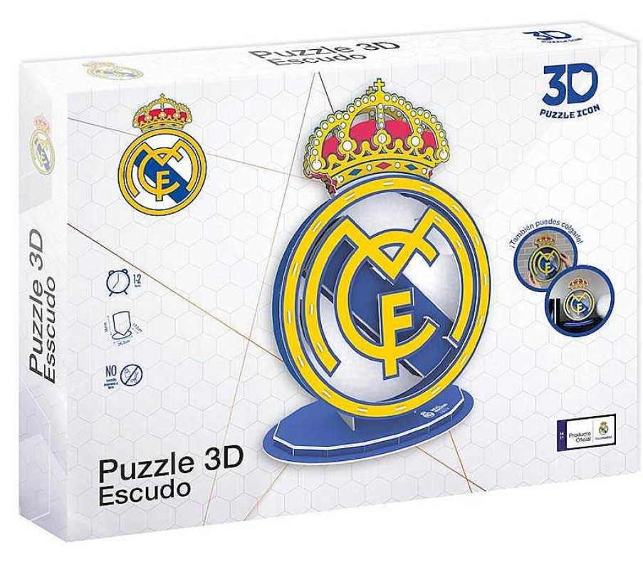 Puzzles Eleven Force | Puzzle 3D Escudo Real Madrid Cf