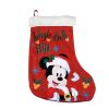 Adornos Navide Os Safta | Calcet N Papa Noel 42Cm Mickey Happy Smiles