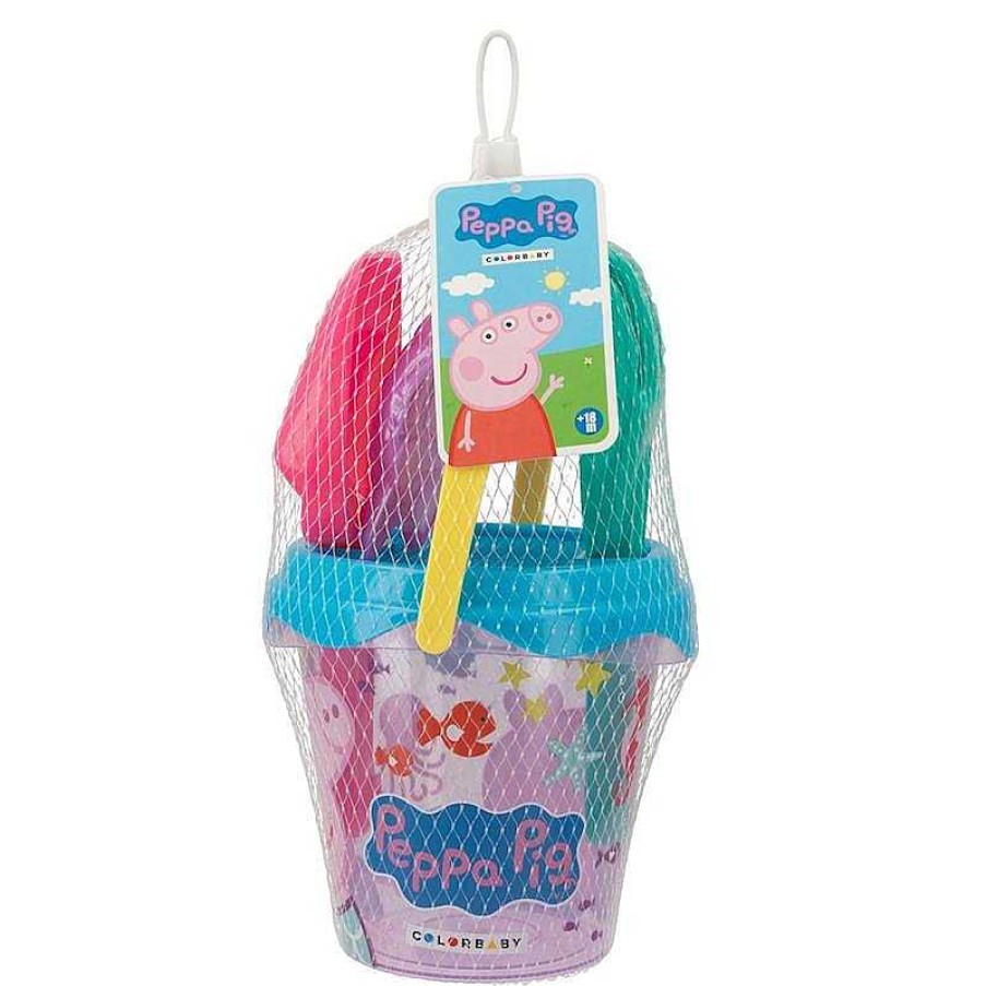 Juguetes Verano Color Baby | Cubo Playa Peppa Pig 14Cm