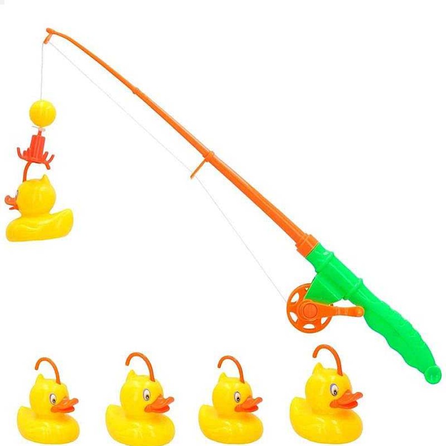 Juguetes Aire Libre Color Baby | Pesca Aqua World Con Ca A Y 5 Patitos