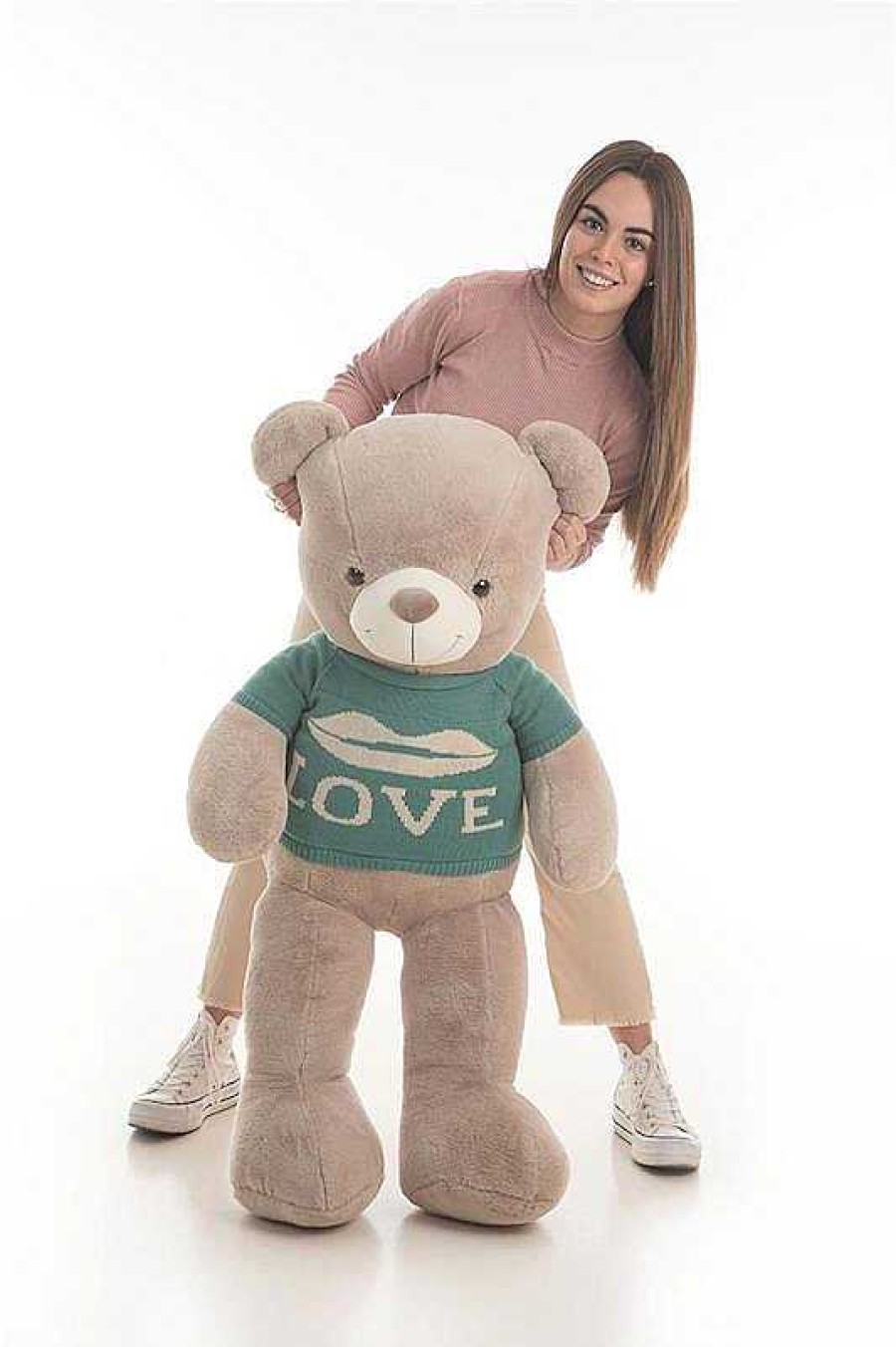 Peluches Creaciones Llopis | Peluche Oso Jersey Love 115 Cm