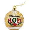 Adornos Navide Os Safta | Bolas Navidad Minnie Lucky Pack 6 Oro