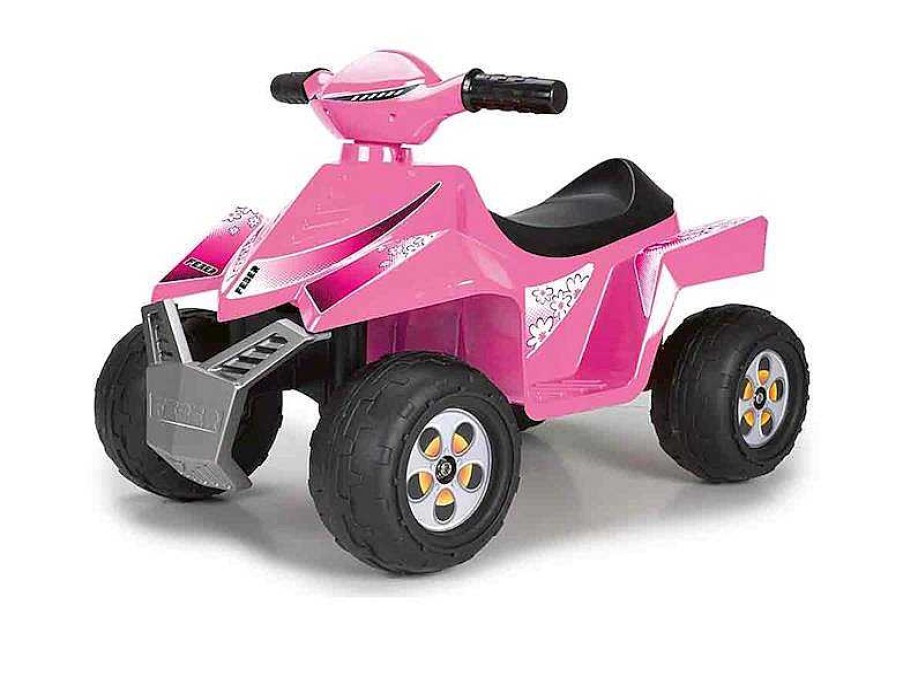 Coches El Ctricos Infantiles Feber | Feber Quad Bateria Racy Pink Famosa