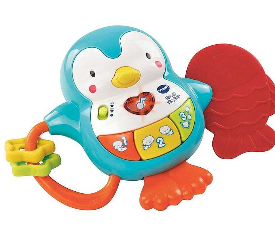 Juguetes Para Beb S VTech | Mordedor Y Sonajero Tino El Ping Ino Con Actividades Vtech