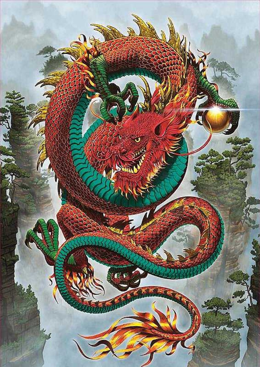 Puzzles Educa Borrás | Puzzle 500 Piezas Dragon De La Buena Fortuna