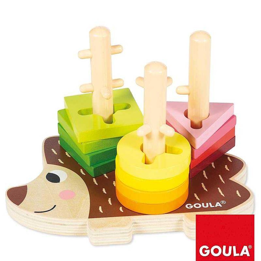 Juguetes Para Beb S Goula | Erizo Apilable De Madera Goula