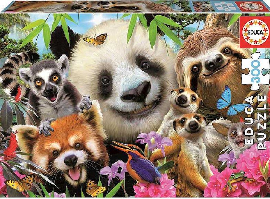 Puzzles Educa Borrás | Puzzle 300 Piezas Black-Eyed Friends Selfie De Educa