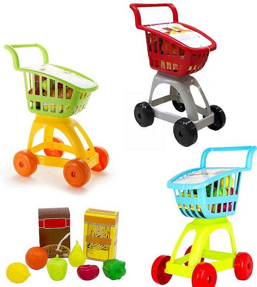 Juegos Del Hogar Vicam | Carrito Supermercado Con Alimentos