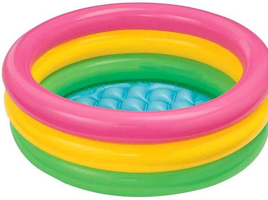 Juguetes Para Piscina Y Accesorios Intex | Piscina Hinchable 3 Aros Sunset 56 Litros