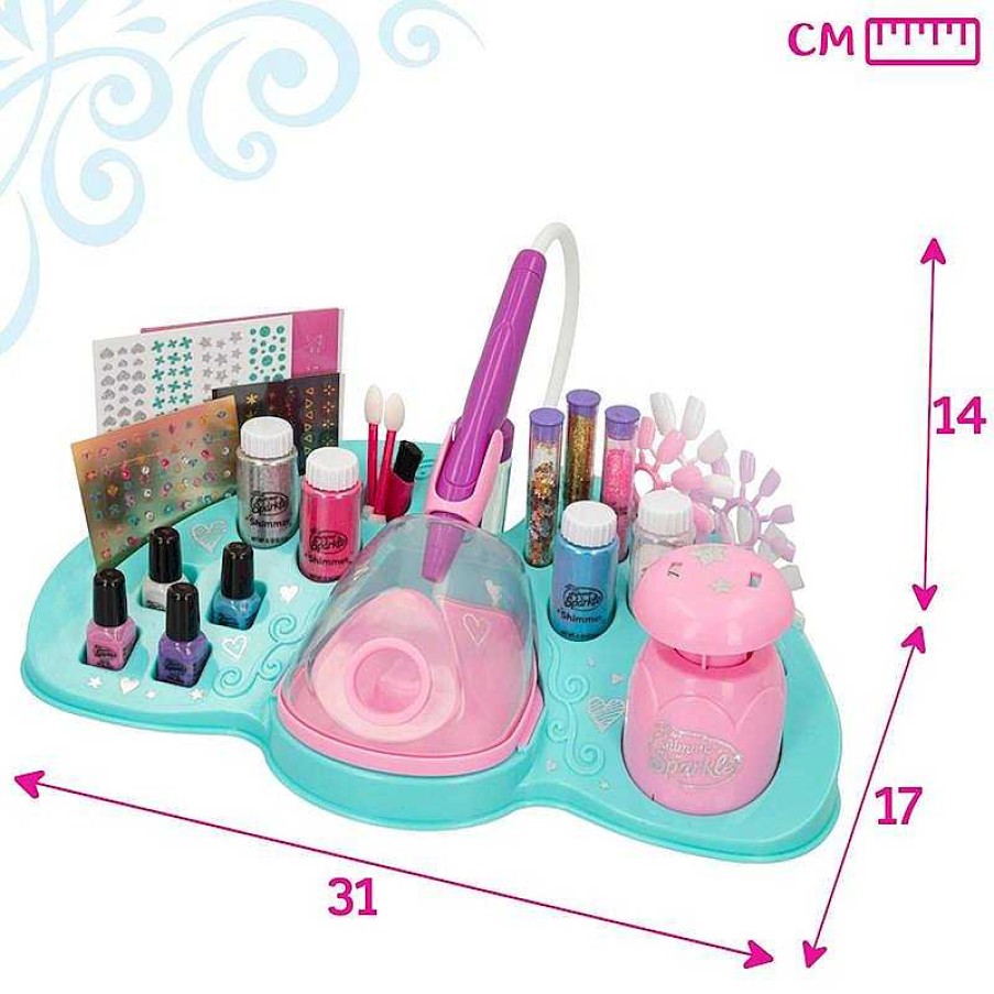 Juegos De Belleza Color Baby | Estudio De U As Con Pulverizador Shimmer'N Sparkle