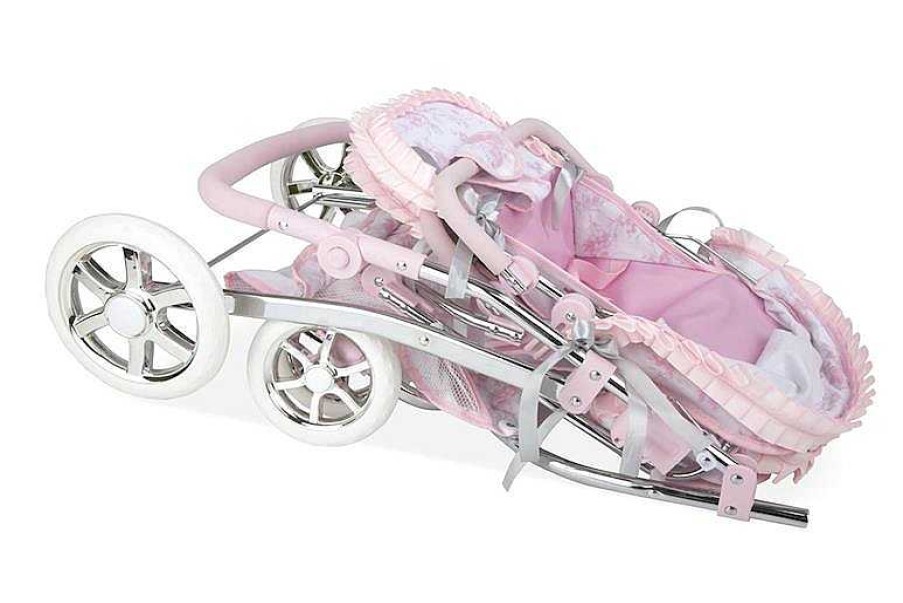 Mu Ecas Muñecas Arias | Coche Gemelar Valentina Con Bolso Arias