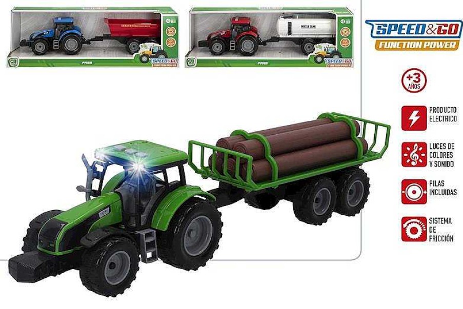 Veh Culos De Juguete Color Baby | Tractor Con Remolque Speed & Go