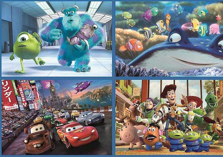 Puzzles Educa Borrás | Puzzle Multi 4 Pixar Progresivo