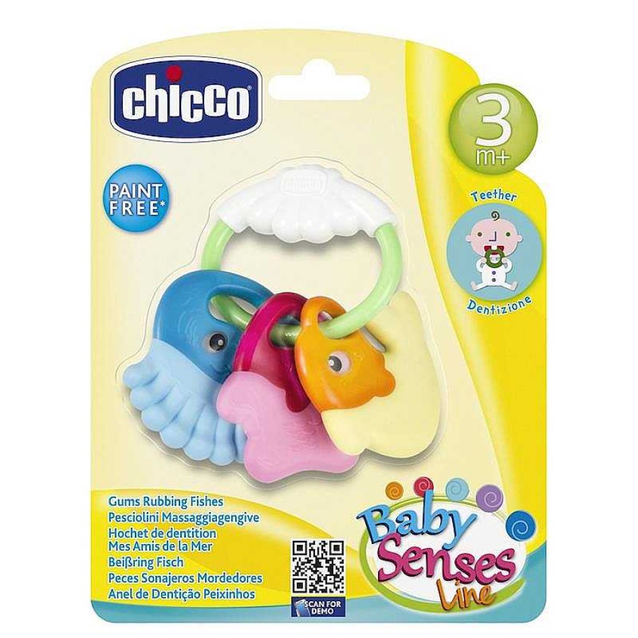 Juguetes Para Beb S Chicco | Sonajero Peces Mordedores Facil De Agarrar Chicco