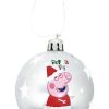 Adornos Navide Os Safta | Bolas Navidad Peppa Pig Pack 6 Plata