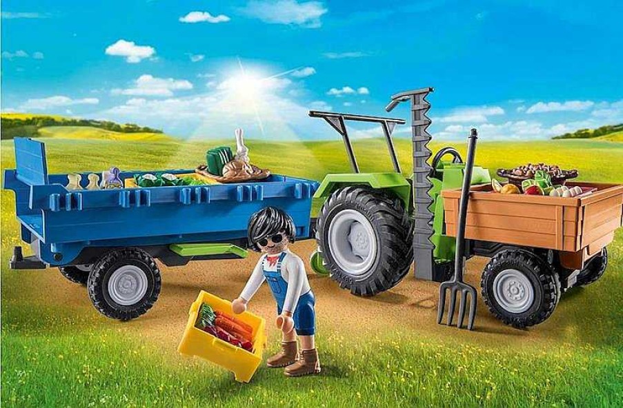 Playmobil Playmobil | Tractor Con Remolque Playmobil Country