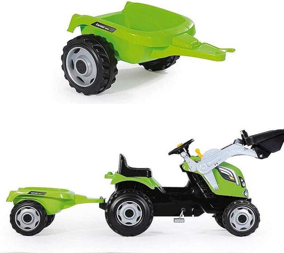 Coches De Pedales Smoby | Tractor Pedales Max Con Pala