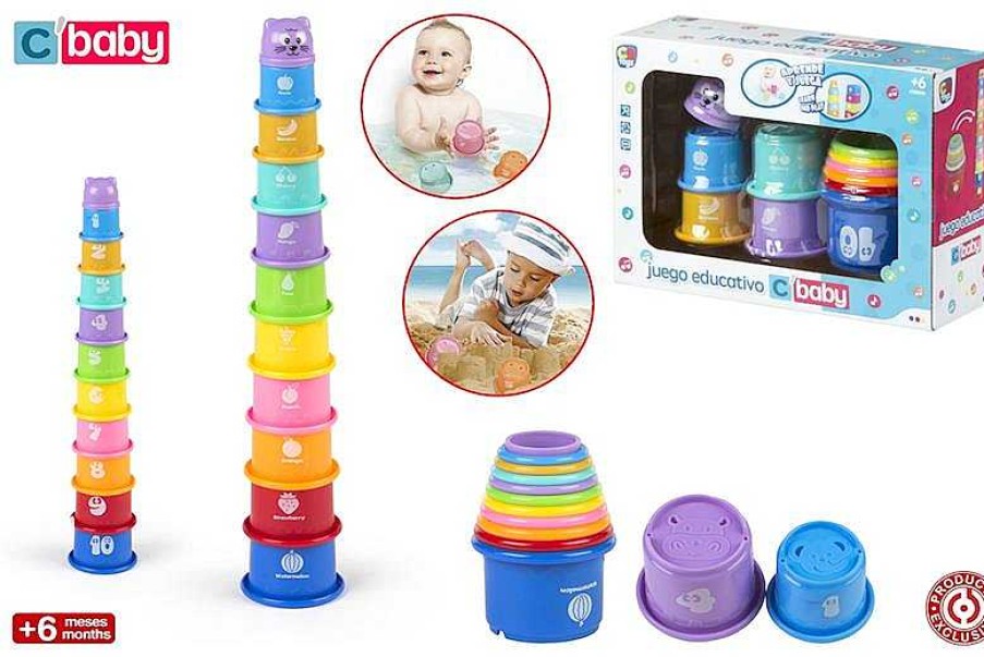 Juguetes Para Beb S Color Baby | Set Torre Cubos Beb