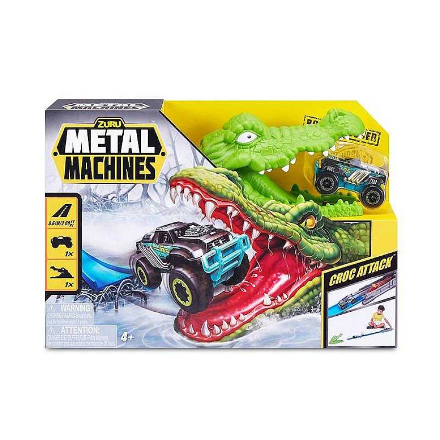 Veh Culos De Juguete Zuru | Pista Metal Machines Croc Attack