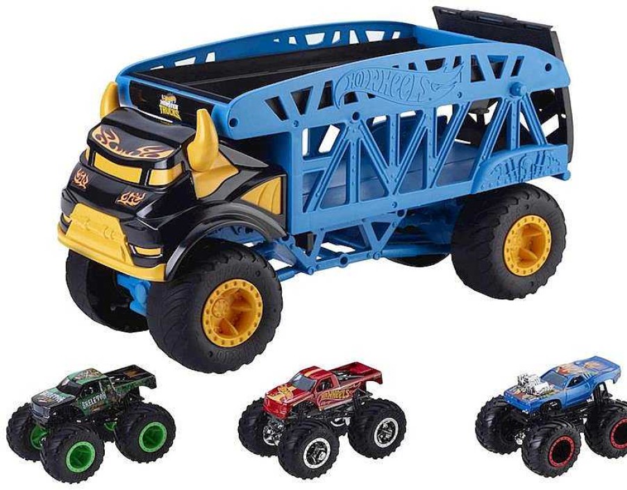 Veh Culos De Juguete Mattel | Cami N Transporte Hot Wheels Monster Trucks