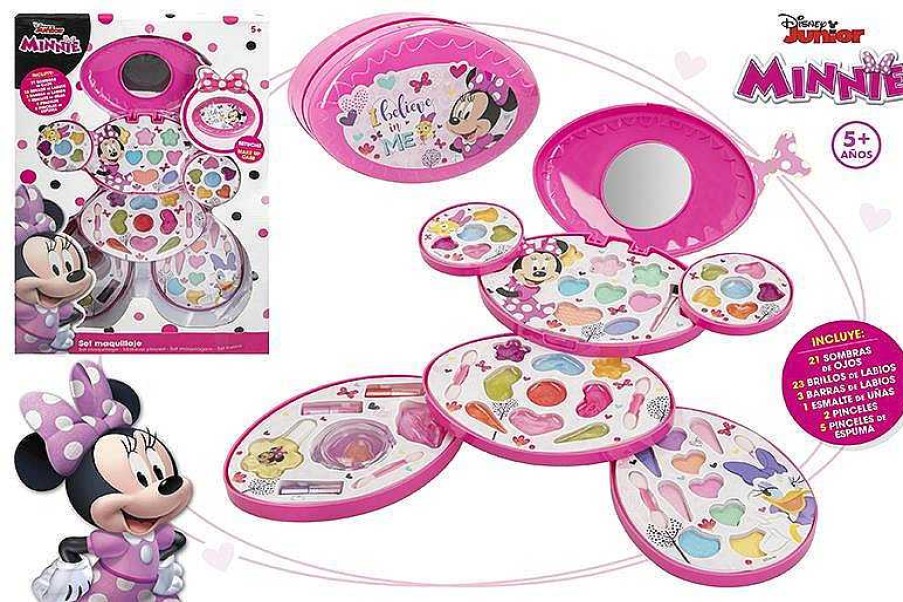 Juegos De Belleza Color Baby | Estuche Maquillaje Minnie 6 Pisos