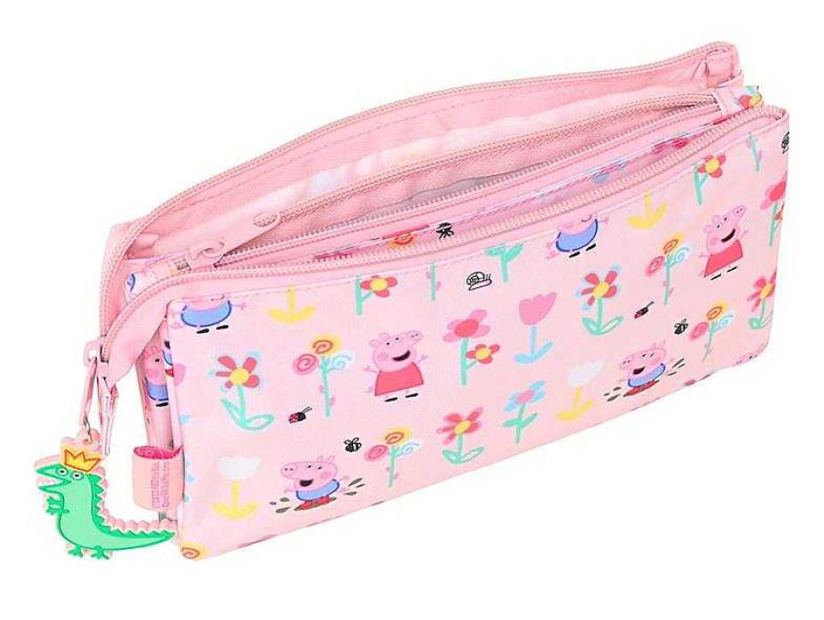 Material Escolar Safta | Estuche Triple Peppa Pig Having Fun