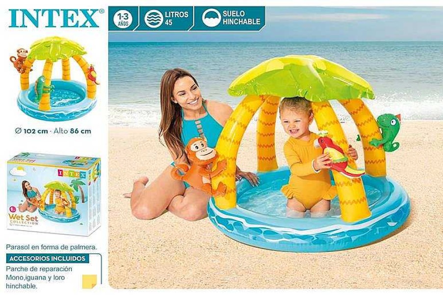 Juguetes Para Piscina Y Accesorios Intex | Isla Tropical Piscina Hinchable Infantil