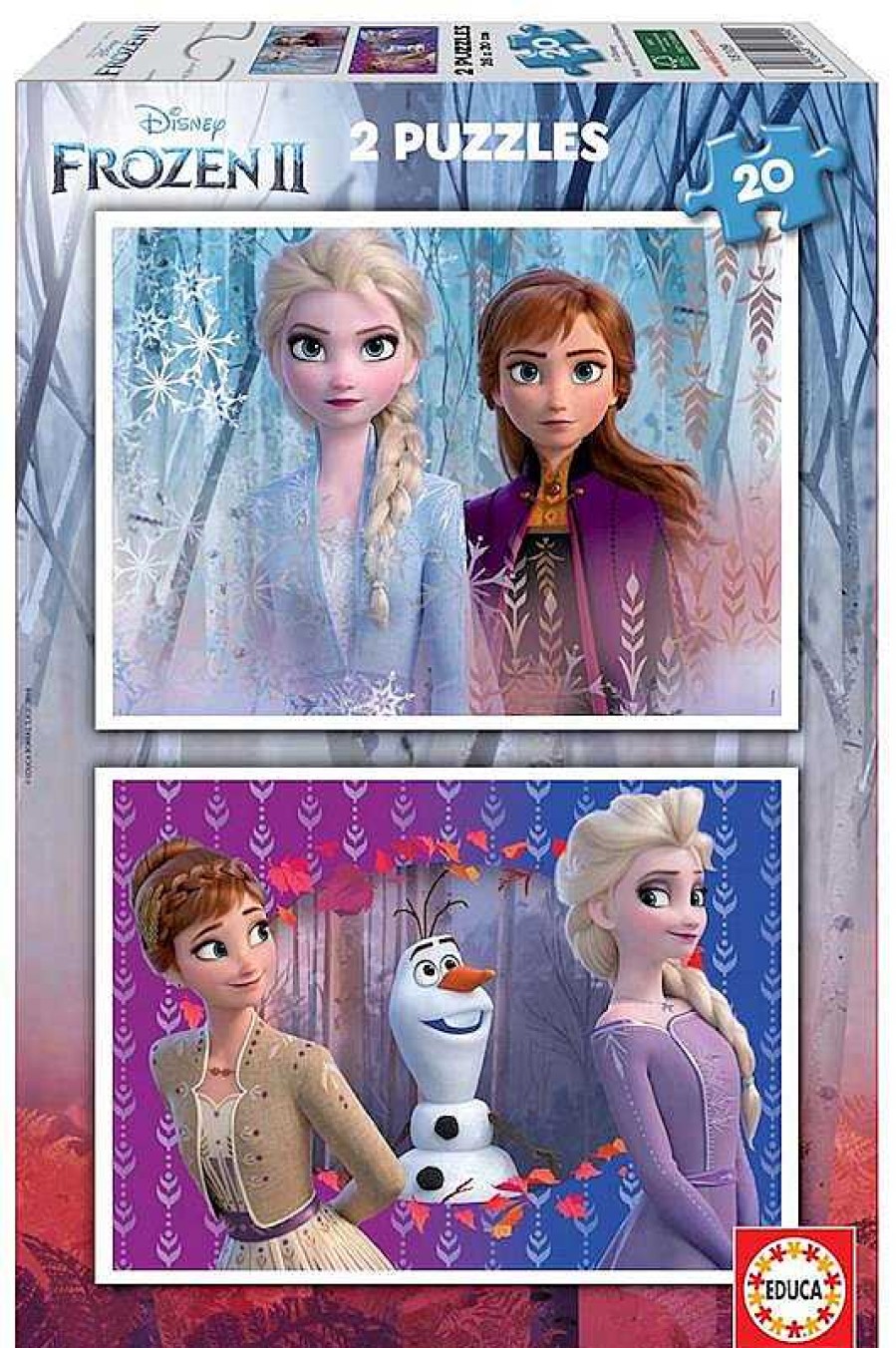 Puzzles Educa Borrás | Puzzle 2X20 Piezas Frozen 2