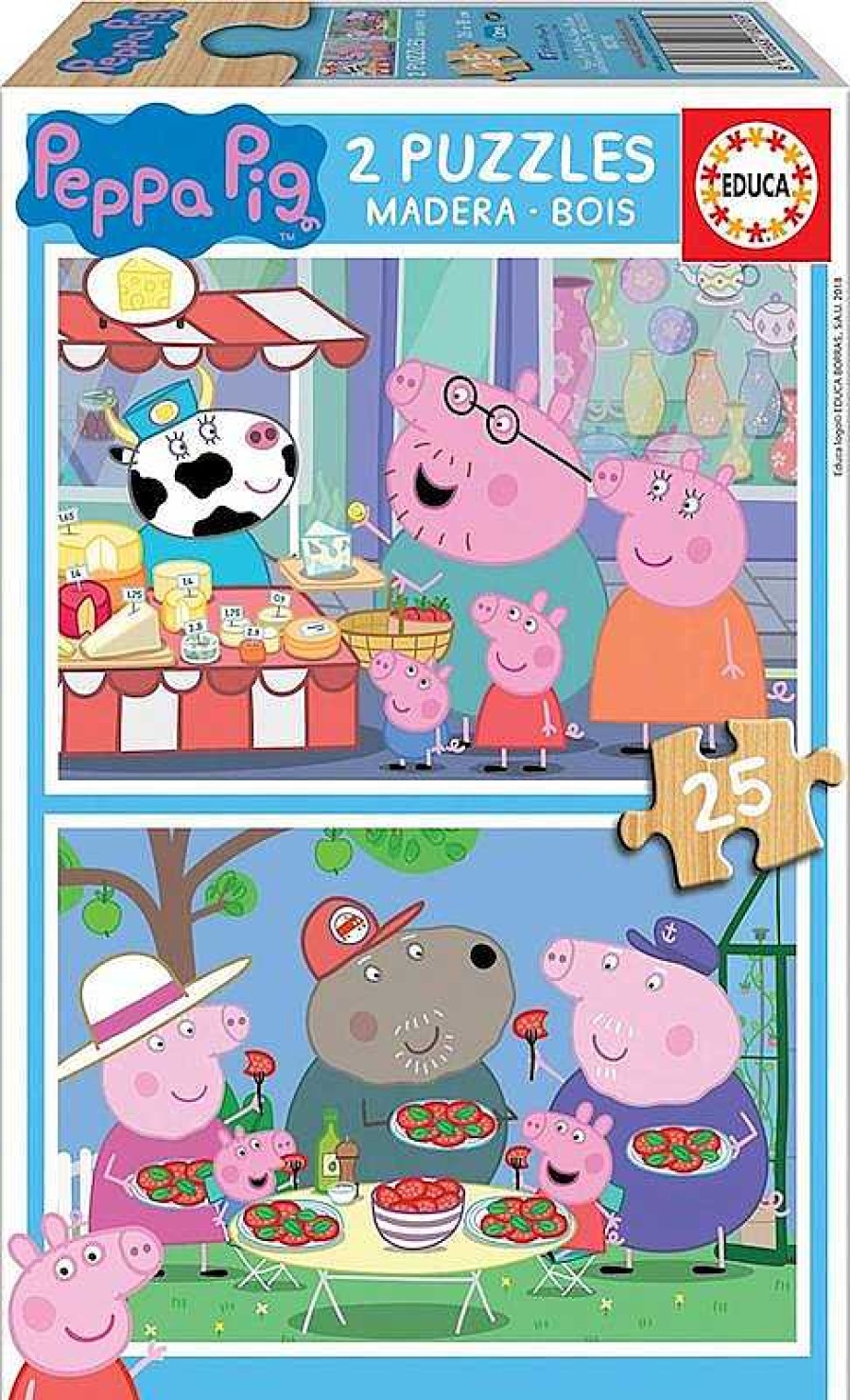 Puzzles Educa Borrás | Puzzle 2X25 Peppa Pig Educa