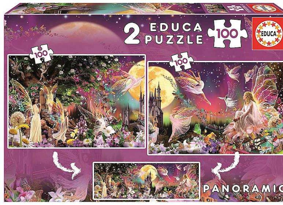 Puzzles Educa Borrás | Puzzle 2X100 Tr Ptico De Hadas