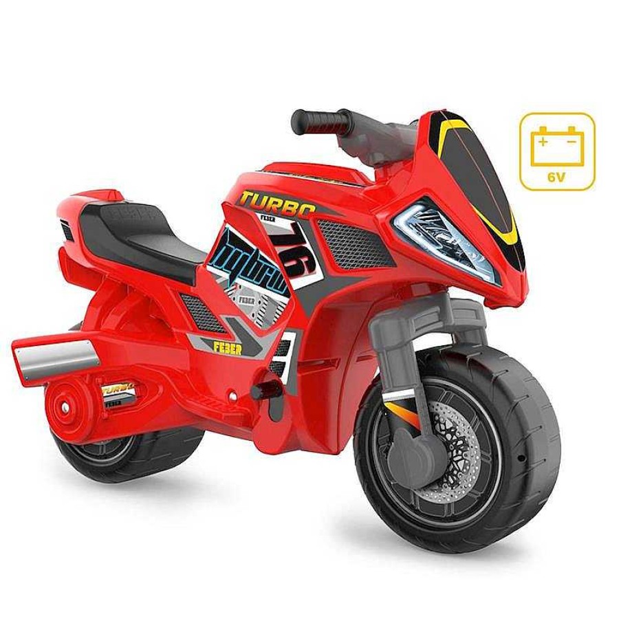 Coches El Ctricos Infantiles Feber | Motofeber Turbo H Brida Roja